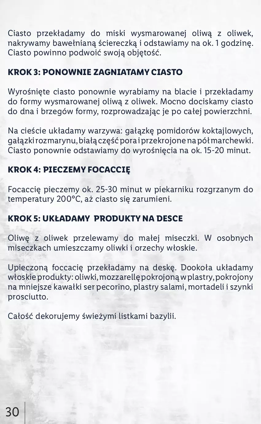 Gazetka promocyjna Lidl - KATALOG ITALIAMO - ważna 07.02 do 12.02.2022 - strona 30 - produkty: Bazyl, Kawa, Miseczka, Oliwki, Orzechy włoskie, Pecorino, Piec, Piekarnik, Por, Prosciutto, Rum, Salami, Ser, Warzywa