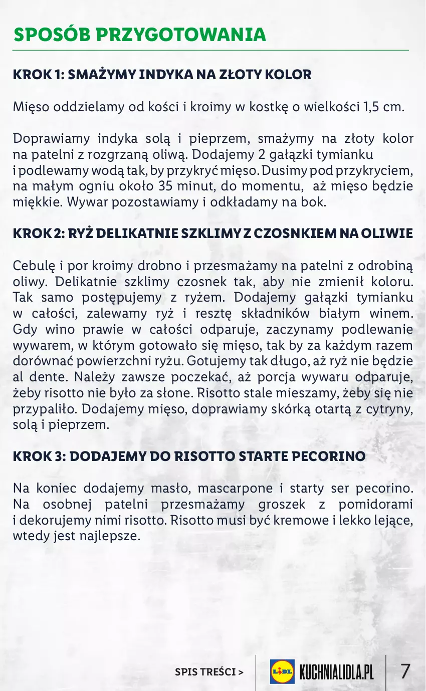 Gazetka promocyjna Lidl - KATALOG ITALIAMO - ważna 07.02 do 12.02.2022 - strona 7 - produkty: Cytryny, Czosnek, Groszek, Mascarpone, Masło, Mięso, Mus, Pecorino, Pieprz, Por, Ryż, Ser, Wino