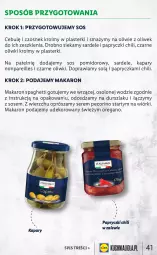 Gazetka promocyjna Lidl - KATALOG ITALIAMO - Gazetka - ważna od 12.02 do 12.02.2022 - strona 41 - produkty: Makaron, Sos, Ser, Durszlak, Kapary, Oliwki, Czosnek, Sos pomidorowy, Plasterki, Spaghetti, Pecorino