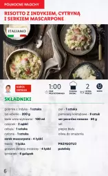 Gazetka promocyjna Lidl - KATALOG ITALIAMO - Gazetka - ważna od 12.02 do 12.02.2022 - strona 6 - produkty: Cebula, Ser, Sól, Ryż, Por, Golonka z indyka, Czosnek, Mascarpone, Serek, Pieprz, Wino, Masło, Pecorino, Pomidory, Groszek