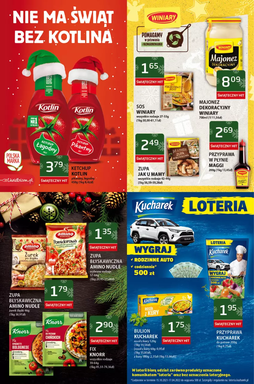 Gazetka promocyjna ABC - Gazetka - ważna 03.12 do 16.12.2021 - strona 3 - produkty: Bulion, Gra, Knorr, Kucharek, Lion, Maggi, Majonez, Rosół, Sos, Winiary, Zupa