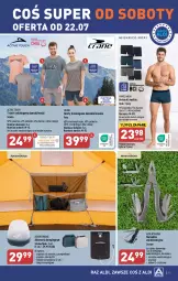 Gazetka promocyjna Aldi - Artykuły przemysłowe i tekstylia - Gazetka - ważna od 22.07 do 22.07.2023 - strona 11 - produkty: Ser, Namiot, Szorty, Organizer, T-shirt, Wełna, Lampa, Bokserki