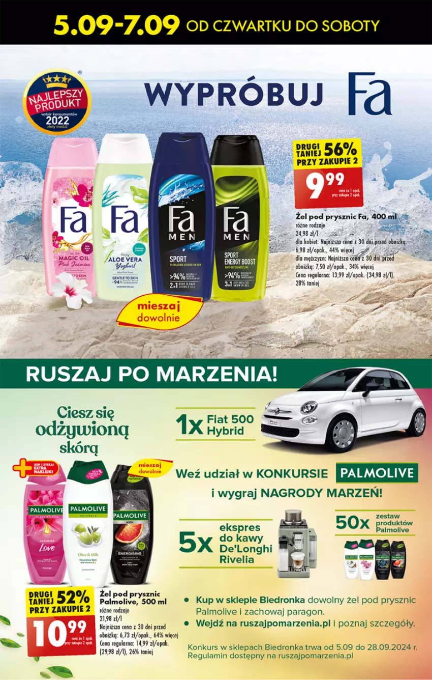 Gazetka promocyjna Biedronka - Od Czwartku - ważna 05.09 do 11.09.2024 - strona 65 - produkty: Aloe vera, Fa, Gin, Gra, Palmolive, Por