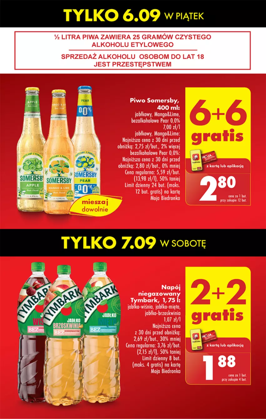 Gazetka promocyjna Biedronka - Od Czwartku - ważna 05.09 do 11.09.2024 - strona 7 - produkty: Gra, Mango, Mięta, Piwa, Piwo, Somersby, Tymbark