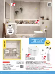 Gazetka promocyjna Komfort - Gazetka - ważna od 07.01 do 07.01.2025 - strona 36 - produkty: Bateria umywalkowa, Papier, Miska wisząca, Słupek, Sati, Szczotka, Kosz, Klej, Wanna, Szafka, Ręcznik, Bateria wannowa, Haczyk, Bateria, Umywalka, Gres, Lustro, Miska, Fa