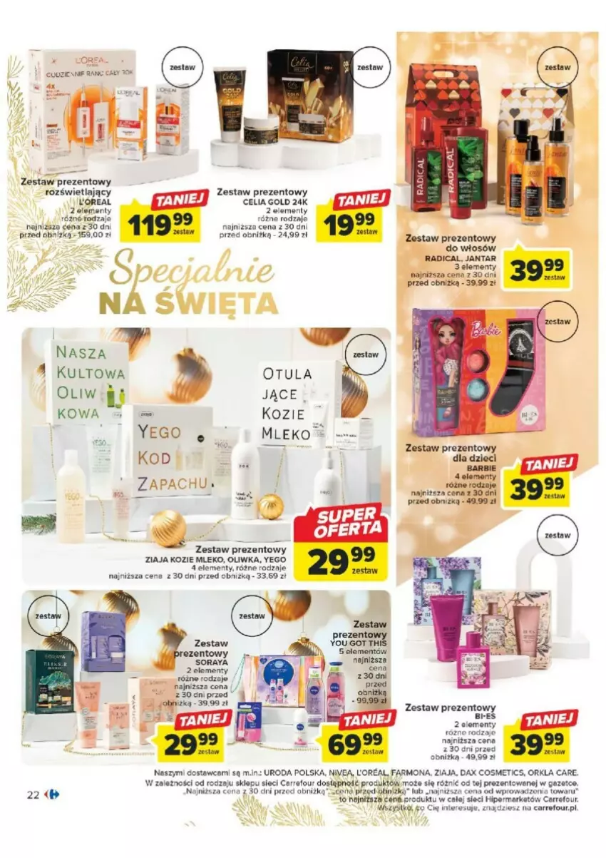 Gazetka promocyjna Carrefour - ważna 07.11 do 25.11.2023 - strona 15 - produkty: DAX, Fa, Mleko, Nivea, Zestaw prezentowy, Ziaja