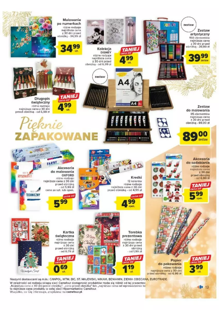 Gazetka promocyjna Carrefour - ważna 07.11 do 25.11.2023 - strona 5 - produkty: BIC, Canpol, Długopis, Torebka, Zestaw do malowania