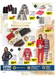 Gazetka promocyjna Carrefour - Gazetka - ważna od 25.11 do 25.11.2023 - strona 13 - produkty: Sweter, Por, Kapcie, Szal, Klej, Szlafrok, Sukienka, Piżama