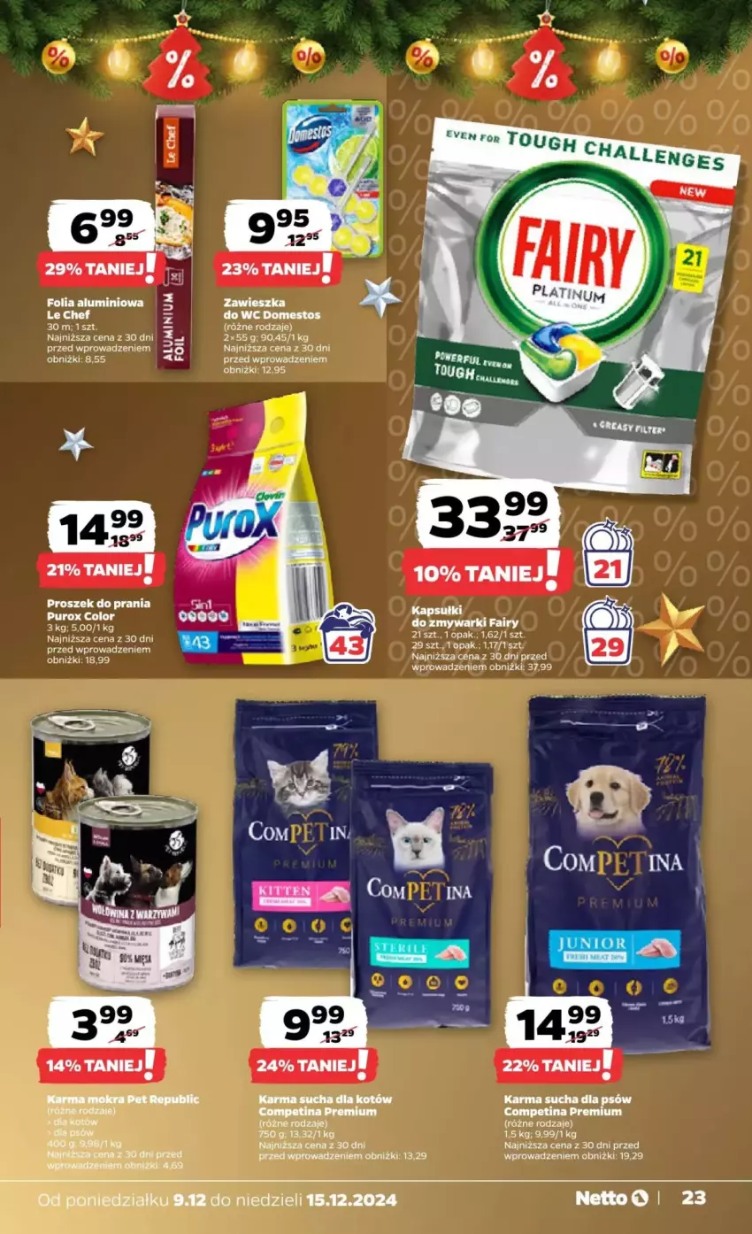 Gazetka promocyjna Netto - ważna 09.12 do 15.12.2024 - strona 16 - produkty: Domestos, Fa, Fairy, Folia aluminiowa, Proszek do prania, Zmywarki