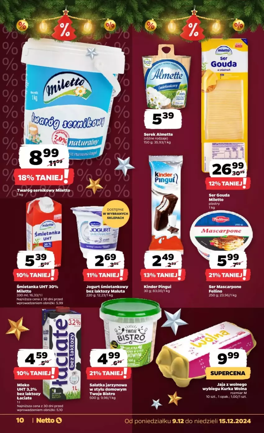 Gazetka promocyjna Netto - ważna 09.12 do 15.12.2024 - strona 2 - produkty: Almette, Gouda, Jaja, Mascarpone, Sałat, Sałatka, Ser, Serek, Twaróg