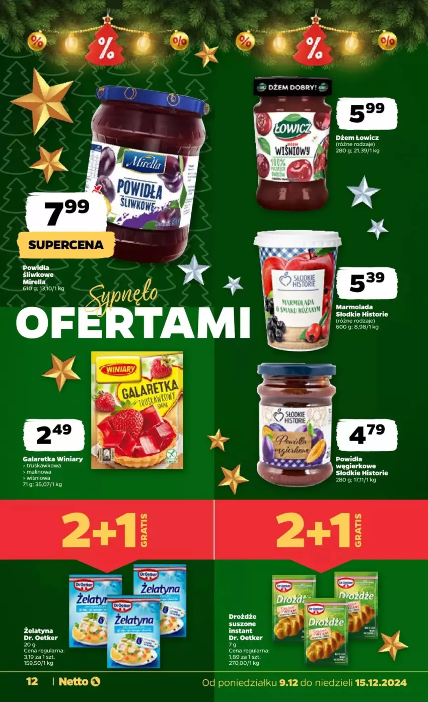 Gazetka promocyjna Netto - ważna 09.12 do 15.12.2024 - strona 4 - produkty: Dr. Oetker, Dżem, Gala, Galaretka, Gra, Marmolada, Mola, Winiary