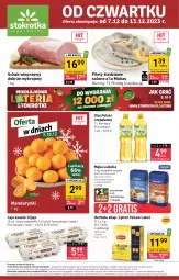 Gazetka promocyjna Stokrotka - Supermarket - Gazetka - ważna od 13.12 do 13.12.2023 - strona 1 - produkty: Lubella, Mandarynki, Warzywa, Por, Gra, Bell, Jaja, Schab wieprzowy, Lipton, Mąka, Owoce, Bella, Herbata, Olej, Mięso