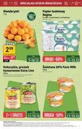 Gazetka promocyjna Stokrotka - Supermarket - Gazetka - ważna od 13.12 do 13.12.2023 - strona 5 - produkty: Mandarynki, Warzywa, Ser, Por, Gin, Gra, Papier, Papier toaletowy, Owoce, Mięso, Groszek