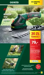 Gazetka promocyjna Lidl - GAZETKA - Gazetka - ważna od 24.02 do 24.02.2024 - strona 27 - produkty: Parkside, Noż, Przewód, Nożyce, Ogród, Akumulator
