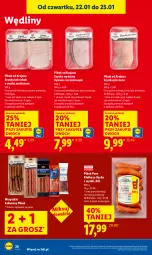 Gazetka promocyjna Lidl - GAZETKA - Gazetka - ważna od 25.01 do 25.01.2026 - strona 28 - produkty: Piec, Pur, Szynka, PIKOK, Kabanos, Kiełbasa, Kiełbasa śląska
