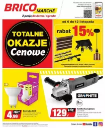 Gazetka promocyjna Bricomarche - Gazetka - ważna od 16.11 do 16.11.2024 - strona 1 - produkty: Top, Rum, Szlifierka kątowa, O nas, Karnisz, Szlifierka