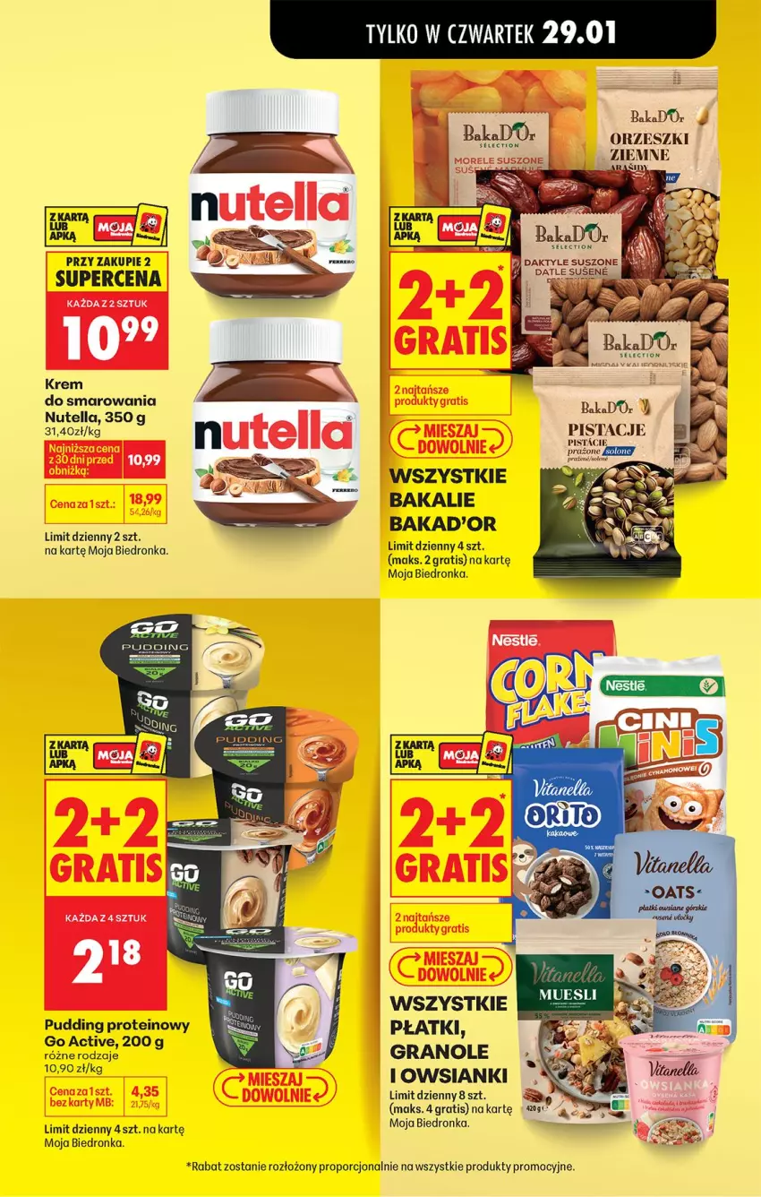 Gazetka promocyjna Biedronka - Gazetka - ważna 28.01 do 04.02.2026 - strona 13 - produkty: Daktyle, Gra, HP, Nutella, Orzeszki, Pistacje, Por, Pudding
