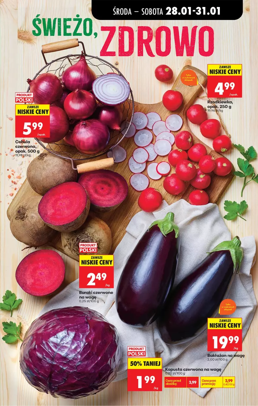 Gazetka promocyjna Biedronka - Gazetka - ważna 28.01 do 04.02.2026 - strona 21 - produkty: Cebula, Cebula czerwona, Rzodkiewka