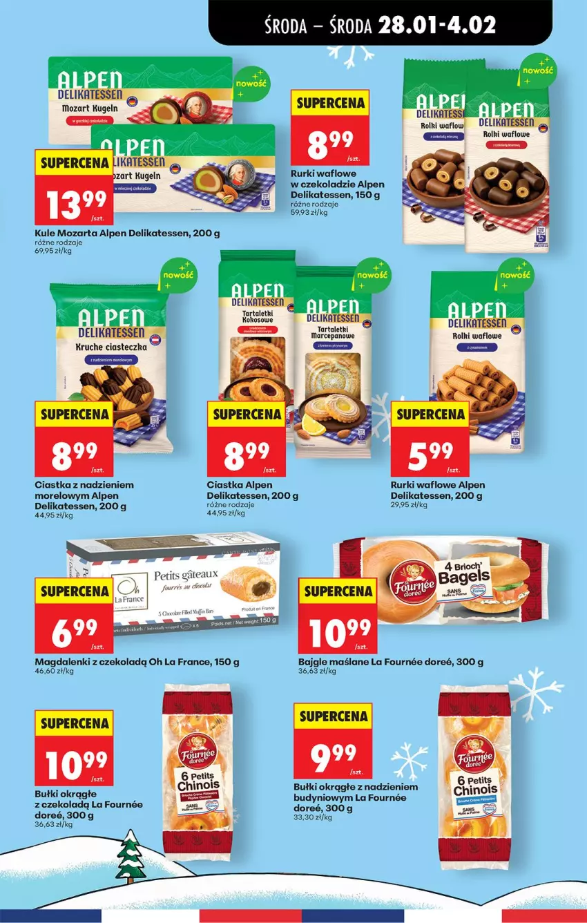 Gazetka promocyjna Biedronka - Gazetka - ważna 28.01 do 04.02.2026 - strona 43 - produkty: Bajgle, Ciastka, Rolki, Rurki, Tarta