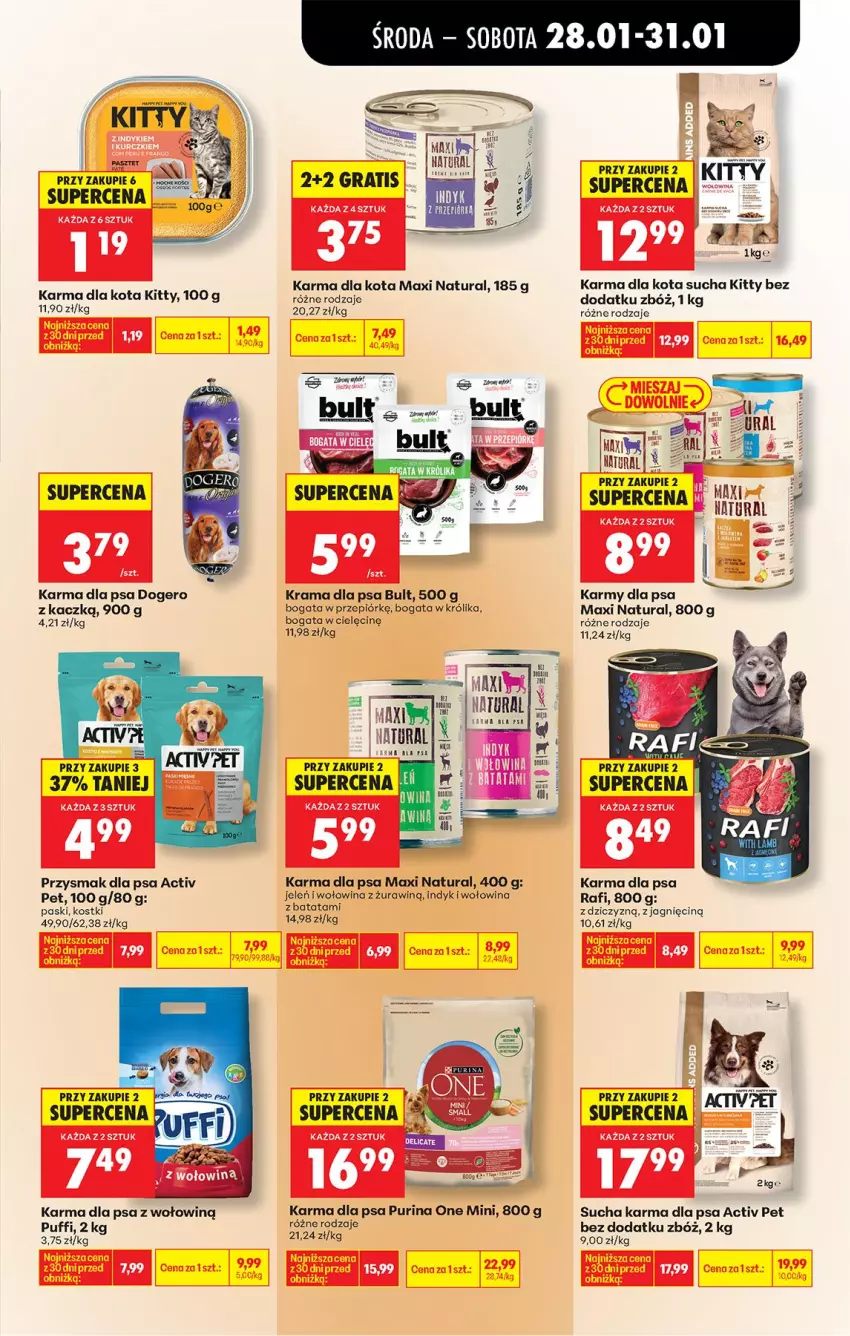 Gazetka promocyjna Biedronka - Gazetka - ważna 28.01 do 04.02.2026 - strona 61 - produkty: Ba!, Królik, Przysmak dla psa, Puf, Pur, Purina, Rama, Sucha karma, Wołowina