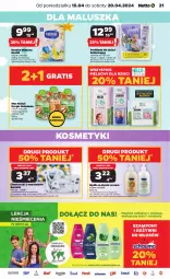 Gazetka promocyjna Netto - Od Poniedziałku - Gazetka - ważna od 20.04 do 20.04.2024 - strona 21 - produkty: Mydło w płynie, Mus, Gra, Bell, Pieluchy, Chusteczki, Szampon, Dzieci, Kubuś, Bella, Mydło, Nestlé, Podkład