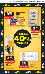 Gazetka promocyjna Netto - Od Poniedziałku - Gazetka - ważna od 20.04 do 20.04.2024 - strona 25 - produkty: Krakus, Ser, Tera, Herbatniki, Napój izotoniczny, Chusteczki, Oshee, Deser, Kasza, Napój, Krakuski