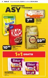 Gazetka promocyjna Netto - Od Poniedziałku - Gazetka - ważna od 20.04 do 20.04.2024 - strona 4 - produkty: Gra, Papier, Kawa ziarnista, Jaja, Kawa, Kosz, Velvet, Ręcznik, Rolki, Danio, Lavazza, Nestlé, Kokos
