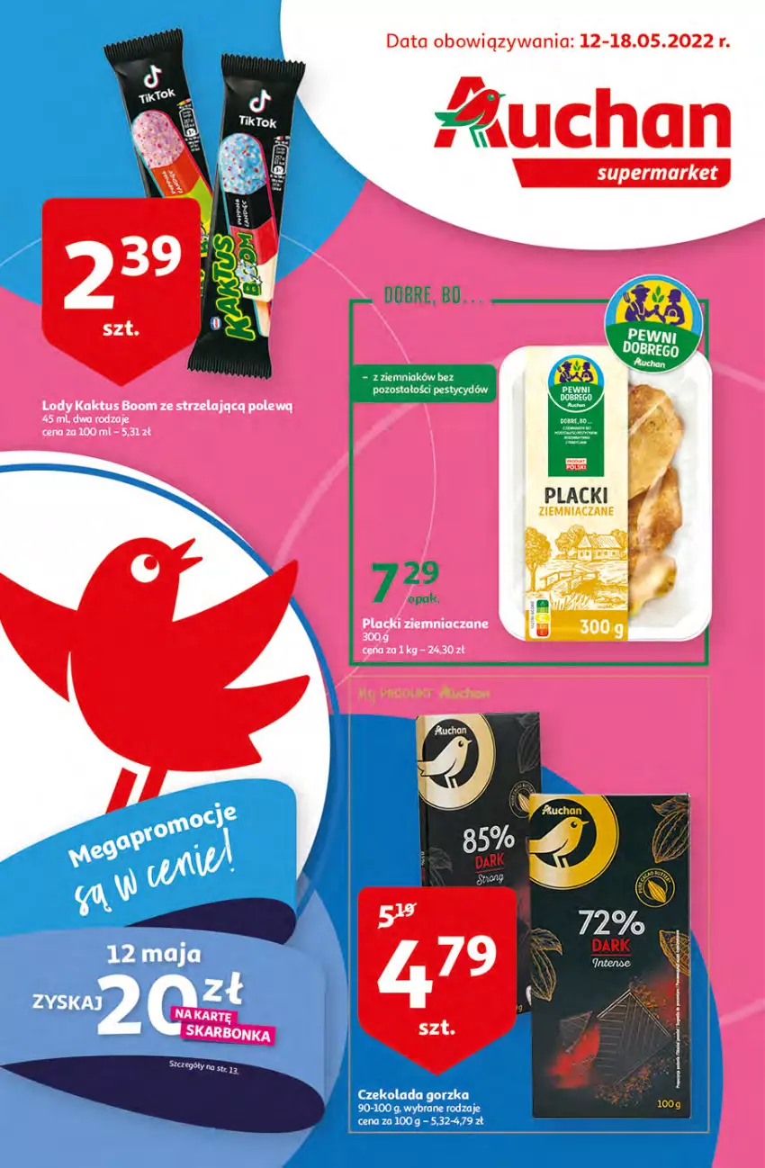 Gazetka promocyjna Auchan - Megapromocje są w cenie Supermarkety - ważna 12.05 do 18.05.2022 - strona 1