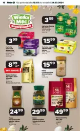 Gazetka promocyjna Netto - Gazetka - ważna od 24.03 do 24.03.2024 - strona 10 - produkty: Kawa rozpuszczalna, Kawa ziarnista, Kawa mielona, Kawa, Herbata czarna, Velvet, Lipton, Jacobs Velvet, Mocca Fix Gold, Jacobs, Woseba, Herbata