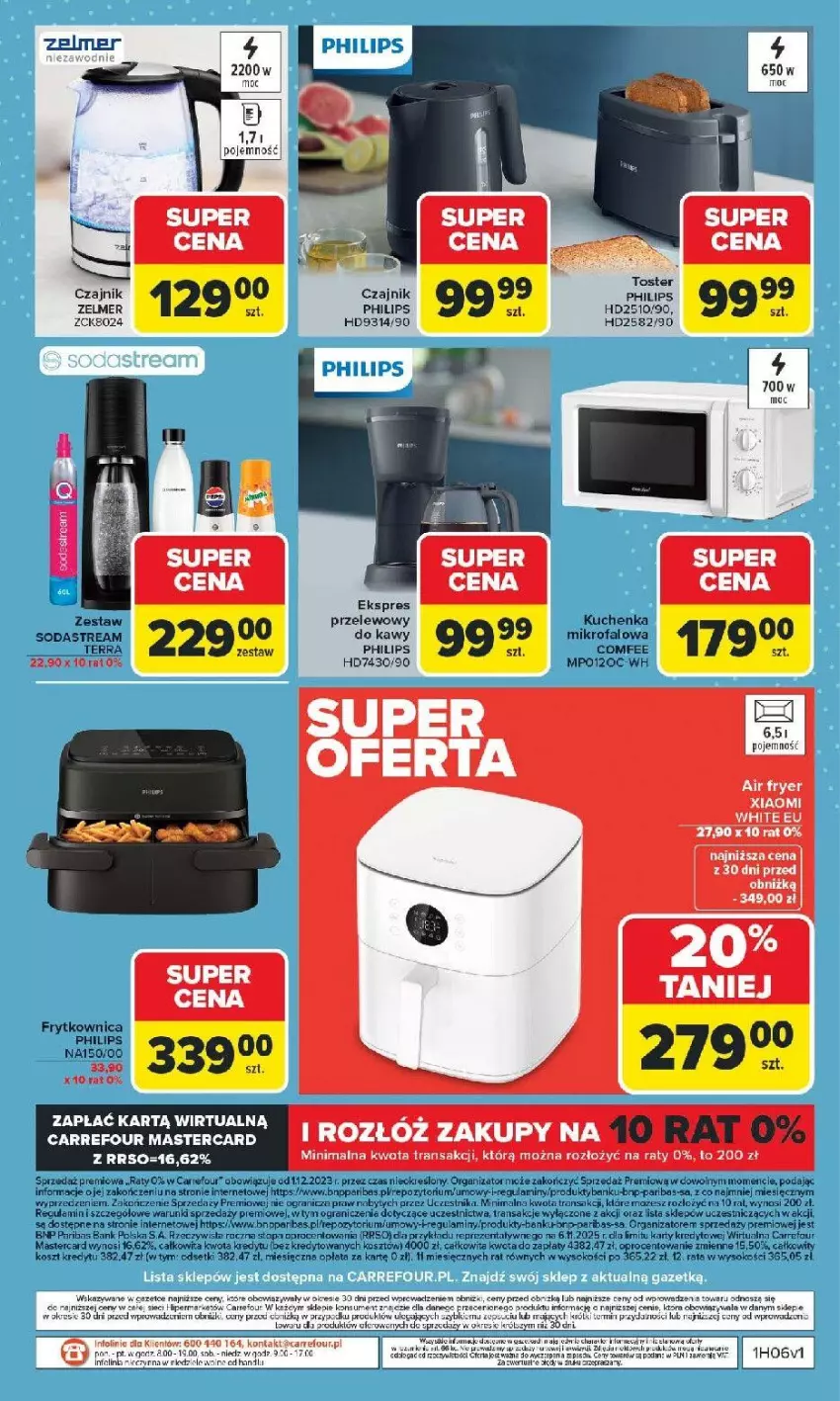 Gazetka promocyjna Carrefour - Gazetka Multimedia od poniedziałku! - ważna 02.02 do 21.02.2026 - strona 11 - produkty: AEG, Czajnik, EPEE, Fa, Gra, Kosz, Philips, Por, Sok, Toster, Tran, Zelmer