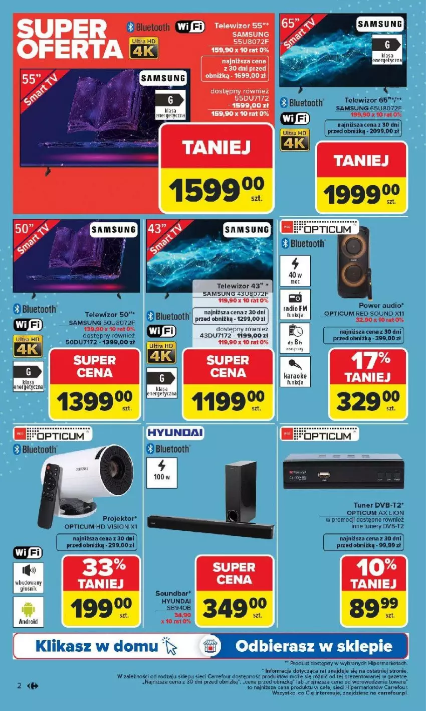 Gazetka promocyjna Carrefour - Gazetka Multimedia od poniedziałku! - ważna 02.02 do 21.02.2026 - strona 2 - produkty: Głośnik, Samsung, Telewizor