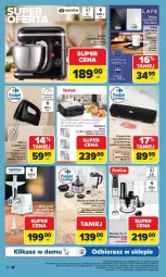 Gazetka promocyjna Carrefour - Gazetka Multimedia od poniedziałku! - Gazetka - ważna od 21.02 do 21.02.2026 - strona 10 - produkty: Ser, Por, Blender, Mikser, Tefal, Robot, Amica, Waga, Dźwig, Fa