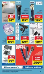 Gazetka promocyjna Carrefour - Gazetka Multimedia od poniedziałku! - Gazetka - ważna od 21.02 do 21.02.2026 - strona 9 - produkty: Babyliss, Top, Philips, Remington, Masażer, Szynka, Tefal, Silan, Maszynka, Suszarka, Waga, Akumulator, Fa