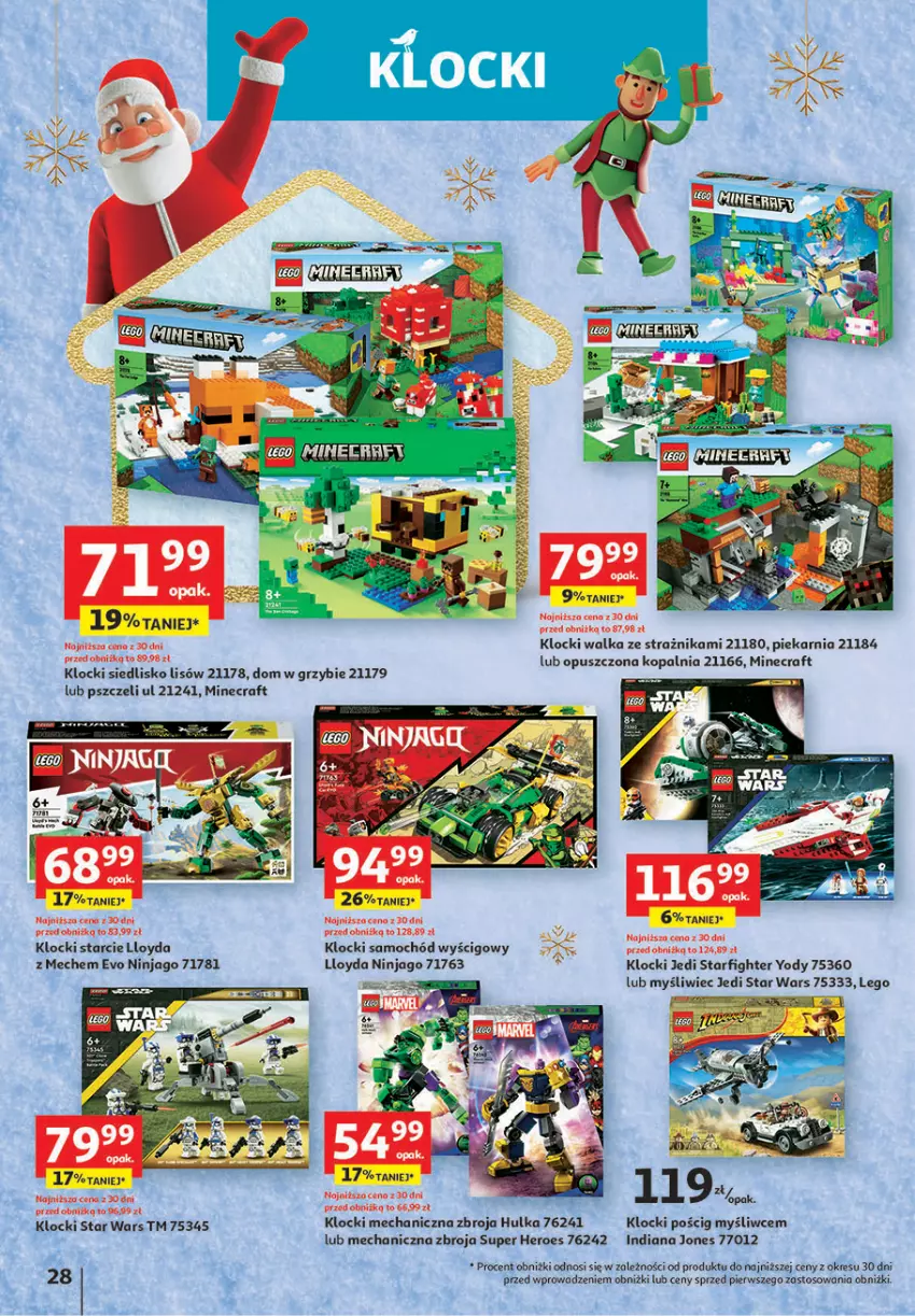 Gazetka promocyjna Auchan - Gazetka Magia Zabawek Hipermarket Auchan - ważna 09.11 do 29.11.2023 - strona 28 - produkty: Klocki, LEGO, Loyd, Minecraft, Samochód, Star Wars