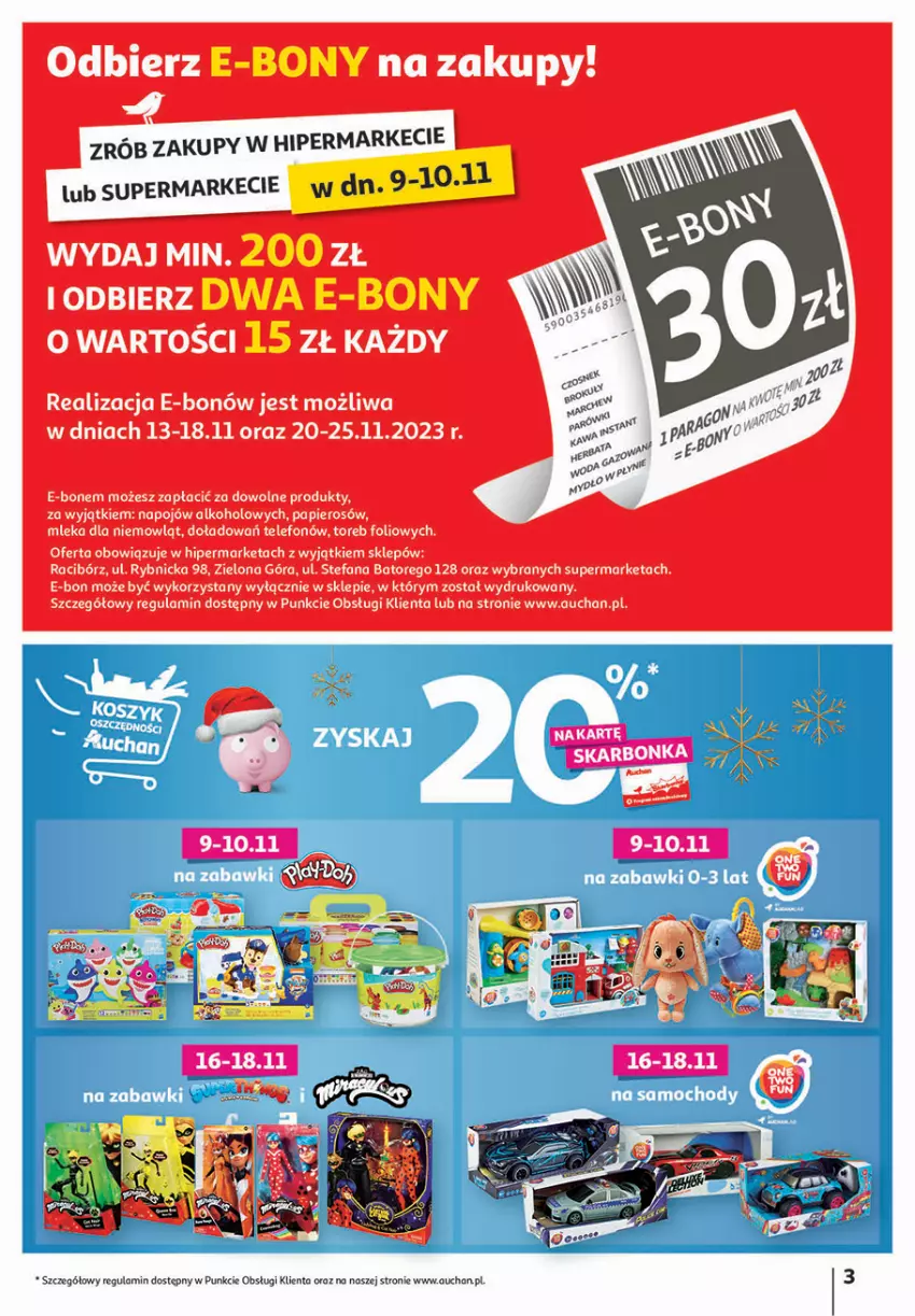 Gazetka promocyjna Auchan - Gazetka Magia Zabawek Hipermarket Auchan - ważna 09.11 do 29.11.2023 - strona 3