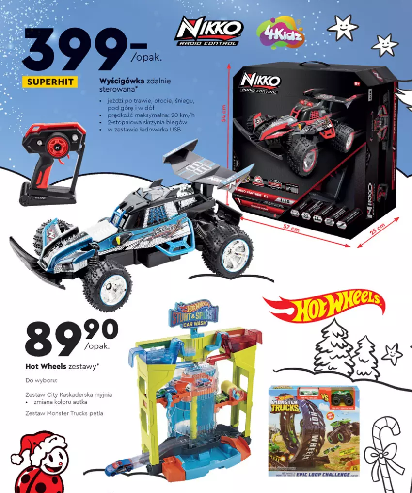 Gazetka promocyjna Biedronka - Kraina Zabawek - ważna 08.11 do 24.12.2021 - strona 56 - produkty: Hot Wheels, Kask, Monster truck, Tera, Top, Warka