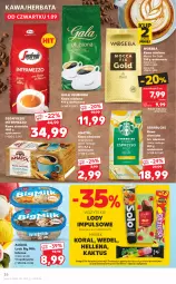 Gazetka promocyjna Kaufland - OFERTA TYGODNIA - Gazetka - ważna od 07.09 do 07.09.2022 - strona 26 - produkty: Kawa zbożowa, Kawa ziarnista, Kaktus, Big Milk, Kawa mielona, Kawa, Lody, Hellena, Algida, Mocca Fix Gold, Woseba, Waga, Herbata, Gala, Segafredo, LG
