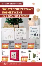 Gazetka promocyjna Aldi - Katalog z prezentami świątecznymi - Gazetka - ważna od 23.12 do 23.12.2023 - strona 12 - produkty: Balsam po goleniu, Krem nawilżający, Makijaż, Zestaw prezentowy, Ser, Rum, Mus, Serum do twarzy, Krem do rąk, Olejek do demakijażu, Mleczko do ciała, Serum, Mleczko, Roller, Ziaja, Peeling, Olej, Mleko