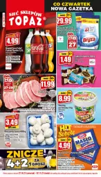 Gazetka promocyjna Topaz - Gazetka - Gazetka - ważna od 02.11 do 02.11.2022 - strona 1 - produkty: Piec, Twaróg, Cukier, Coca-Cola, Mlekovita, Schab wieprzowy, Pieczarka, Fanta, Cukierki, Bryza, Waga, Sprite, Masło, Napój, Mleko, LG, Fa