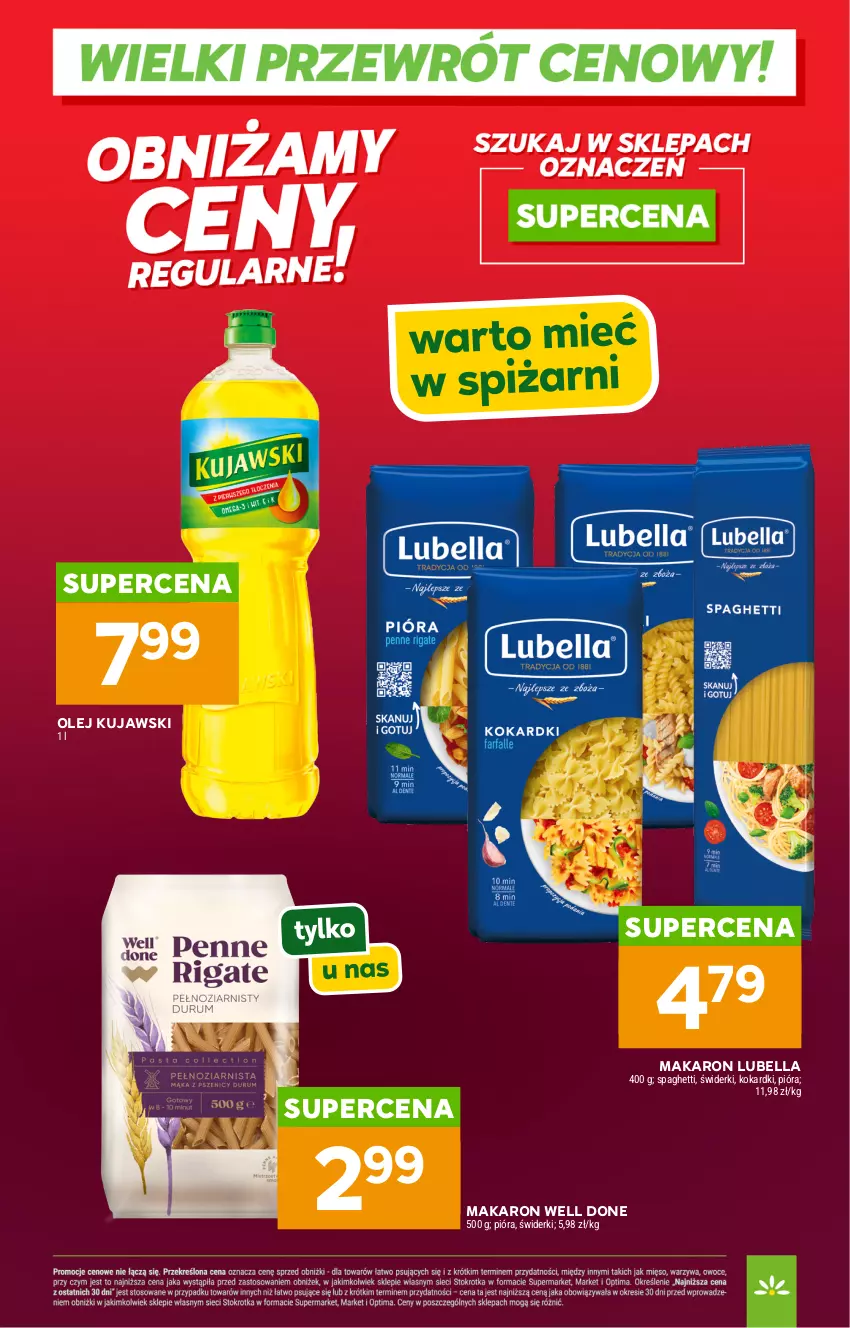 Gazetka promocyjna Stokrotka - Wielki przewrót cenowy! - ważna 14.05 do 30.06.2026 - strona 16 - produkty: Bell, Bella, Kujawski, Lubella, Makaron, Olej, Spaghetti