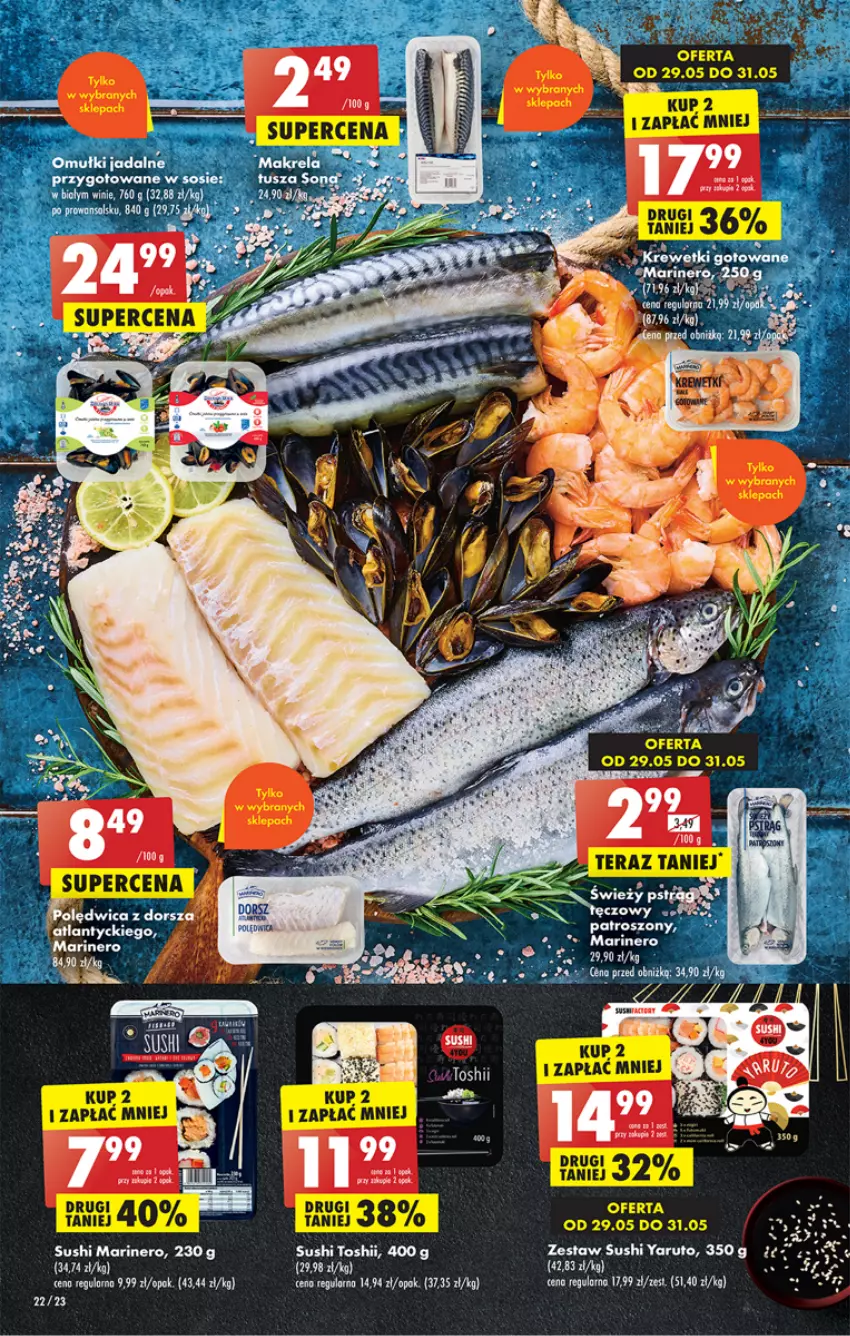 Gazetka promocyjna Biedronka - ważna 29.05 do 03.06.2023 - strona 22 - produkty: Fa, Sushi
