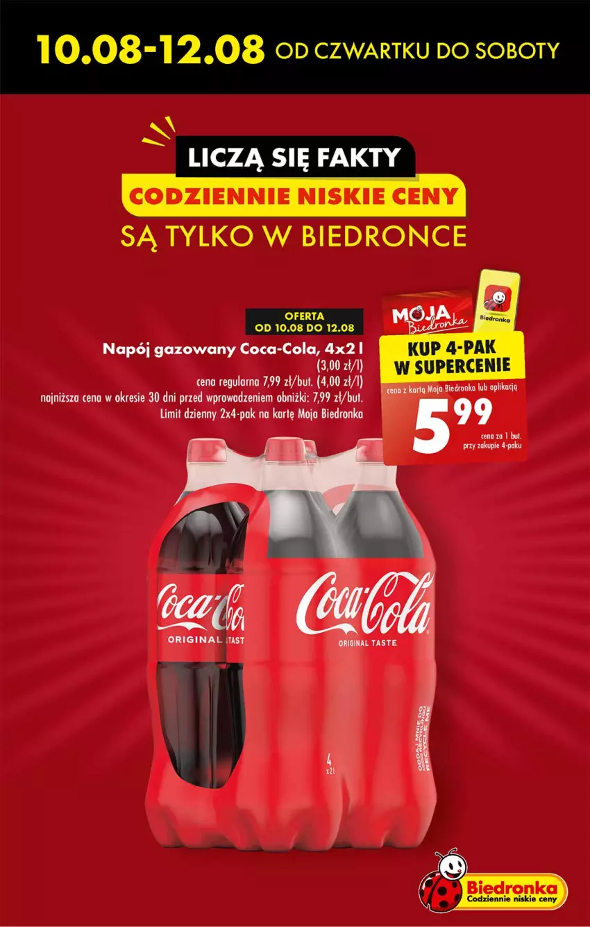 Gazetka promocyjna Biedronka - Od czwartku - ważna 10.08 do 16.08.2023 - strona 9 - produkty: Coca-Cola, Napój, Napój gazowany