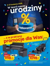 Gazetka promocyjna Castorama - Gazetka - ważna od 21.04 do 21.04.2025 - strona 1 - produkty: Stolik, Fotel, Kosiarka, LG
