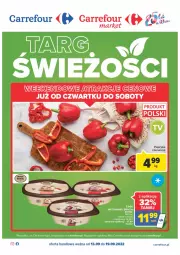 Gazetka promocyjna Carrefour - Gazetka Targ świeżości - Gazetka - ważna od 19.09 do 19.09.2022 - strona 1 - produkty: Papryka czerwona, Papryka, Fa