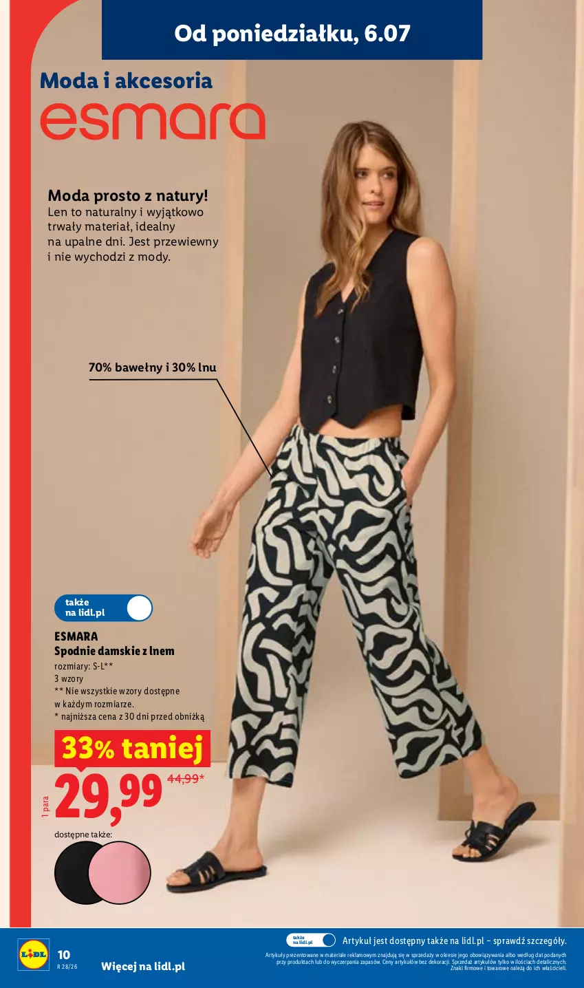Gazetka promocyjna Lidl - Katalog ważny od 6.07 - ważna 06.07 do 11.07.2026 - strona 12 - produkty: Moda, Spodnie