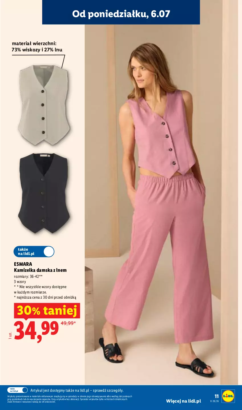 Gazetka promocyjna Lidl - Katalog ważny od 6.07 - ważna 06.07 do 11.07.2026 - strona 13 - produkty: Kamizelka
