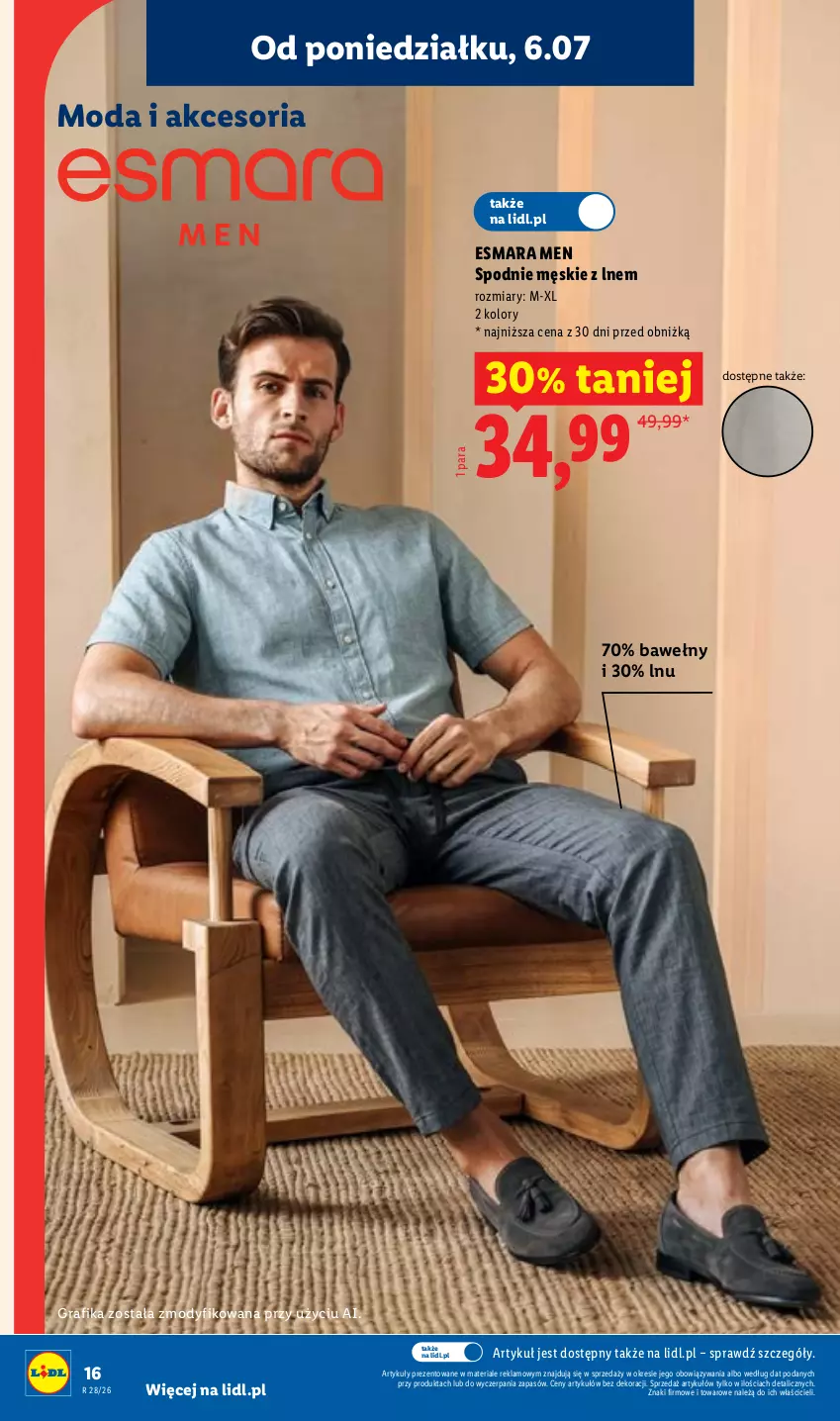 Gazetka promocyjna Lidl - Katalog ważny od 6.07 - ważna 06.07 do 11.07.2026 - strona 18 - produkty: Gra, Grafika, Moda, Spodnie