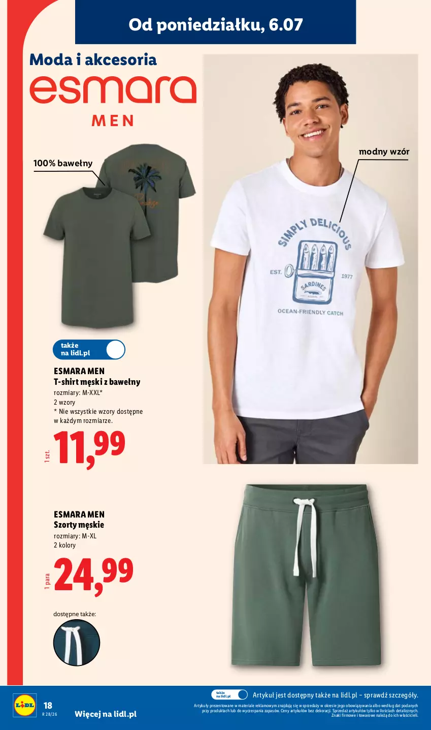 Gazetka promocyjna Lidl - Katalog ważny od 6.07 - ważna 06.07 do 11.07.2026 - strona 20 - produkty: Moda, Szorty, T-shirt