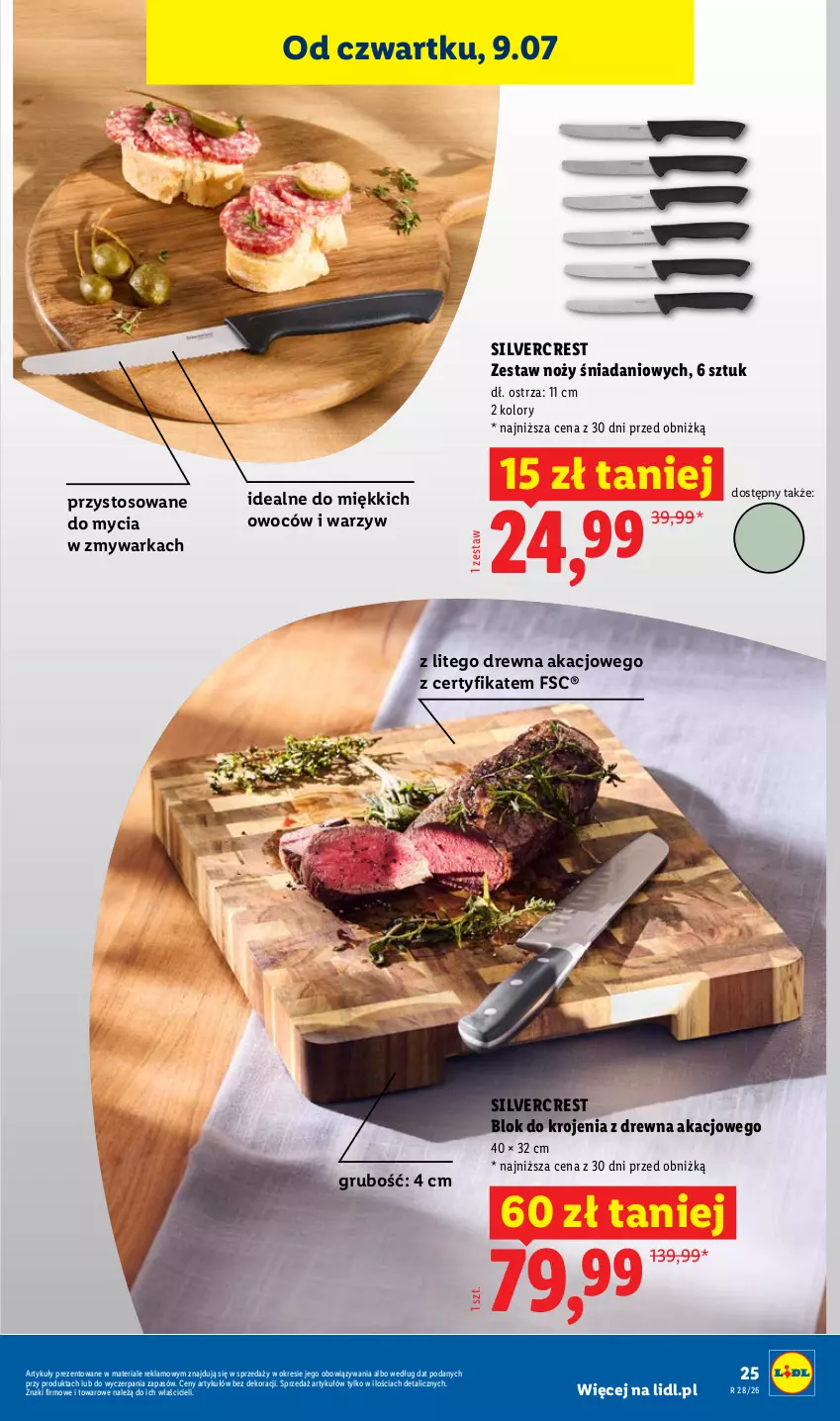 Gazetka promocyjna Lidl - Katalog ważny od 6.07 - ważna 06.07 do 11.07.2026 - strona 31 - produkty: Danio, Noż, Silvercrest, Warka, Zmywarka