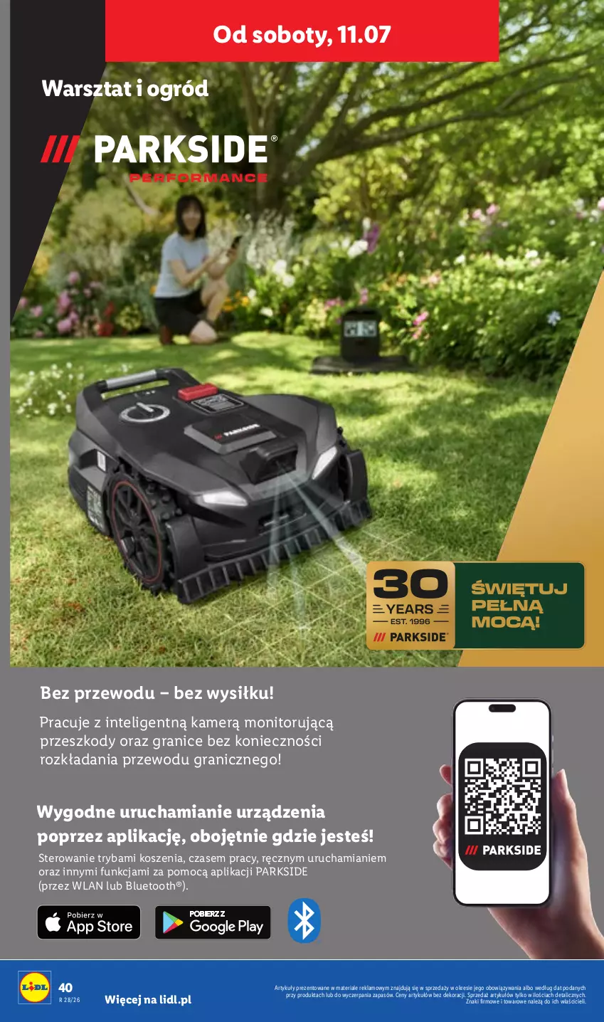 Gazetka promocyjna Lidl - Katalog ważny od 6.07 - ważna 06.07 do 11.07.2026 - strona 50 - produkty: Gra, Intel, Kosz, Monitor, Ogród, Parkside, Ryba